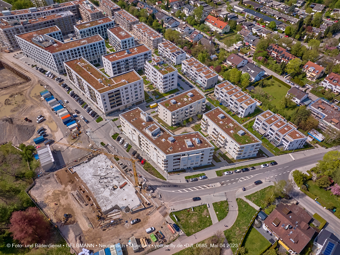 04.05.2023 - Luftbilder vom Alexisqaurtier und Pandion Verde in Neuperlach 04.05.2023 - Luftbilder vom Alexisqaurtier und Pandion Verde in Neuperlach